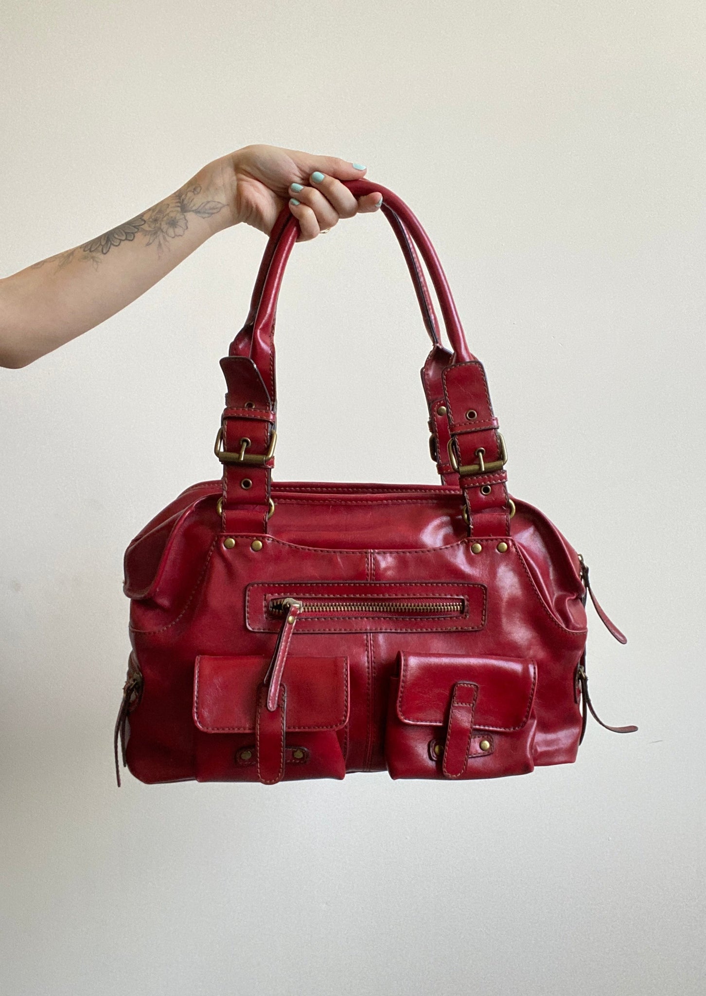 Aldo Red Leather Bag