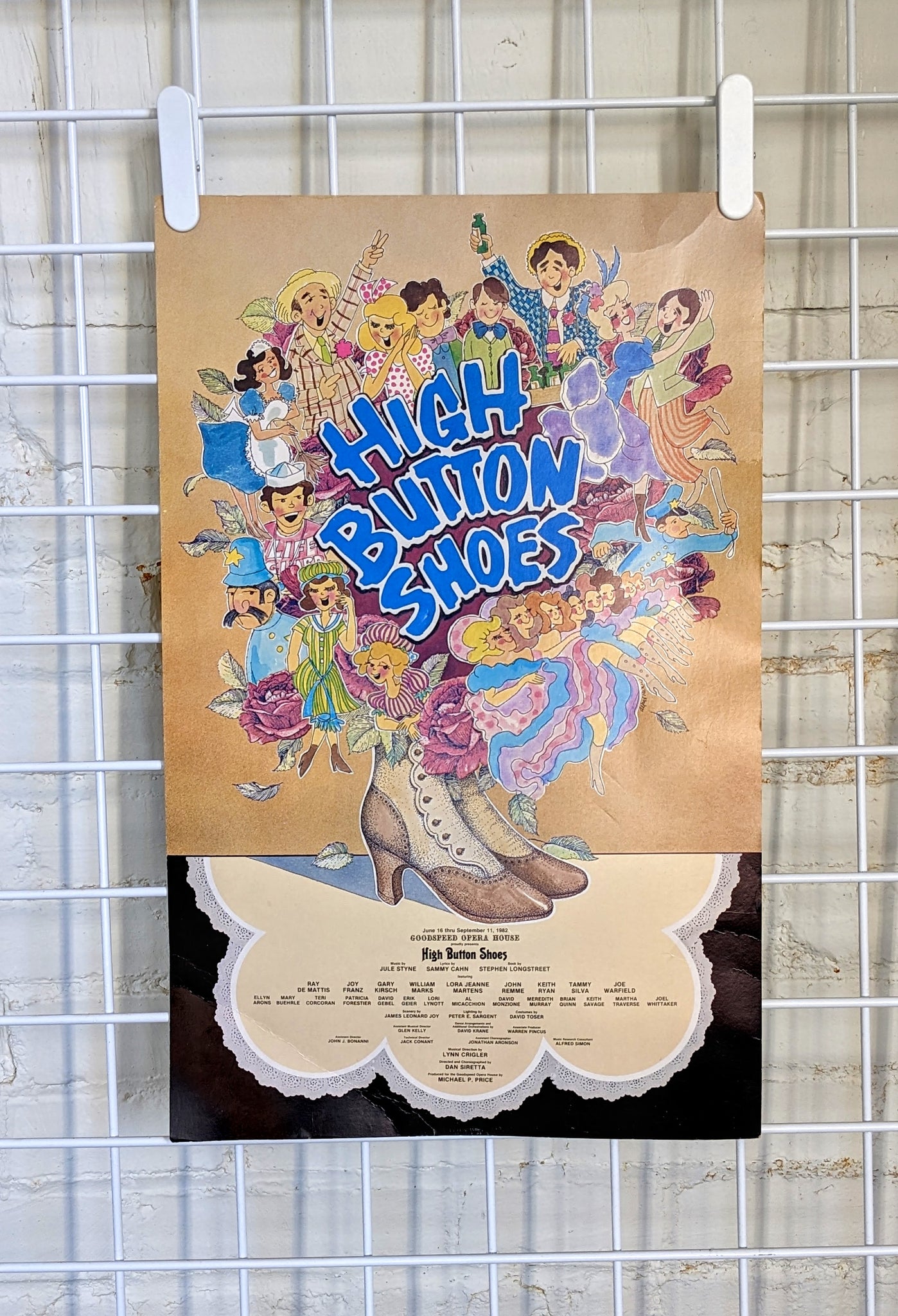 High Button Shoes, 1982 Theater Show Poster