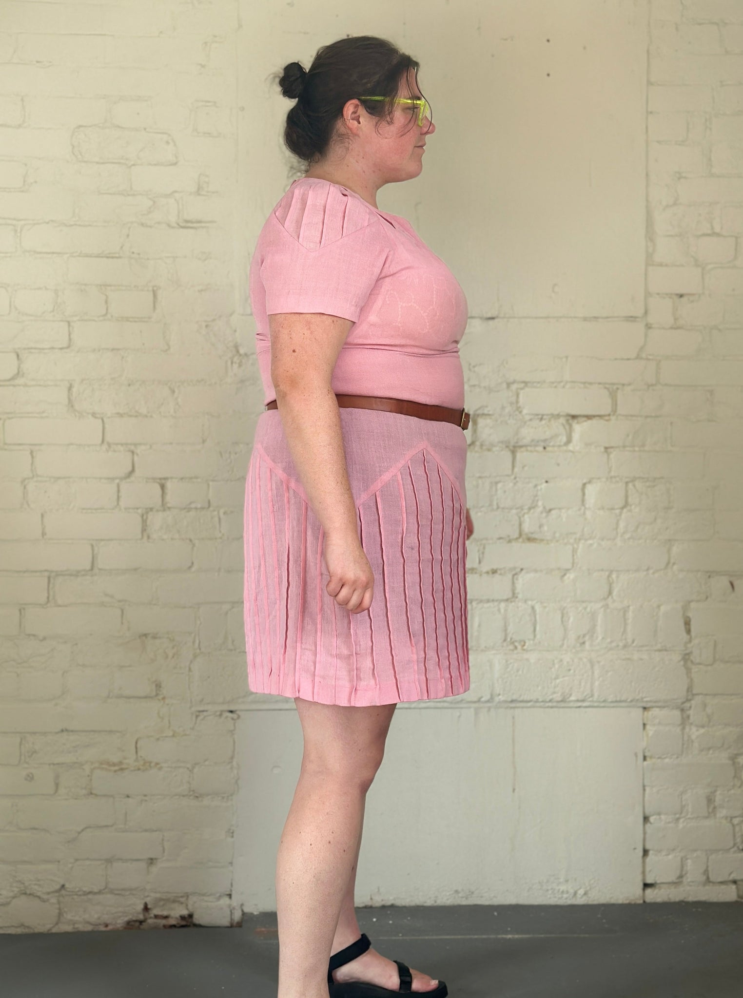 Vintage Josephine Light Pink Dress (2X)