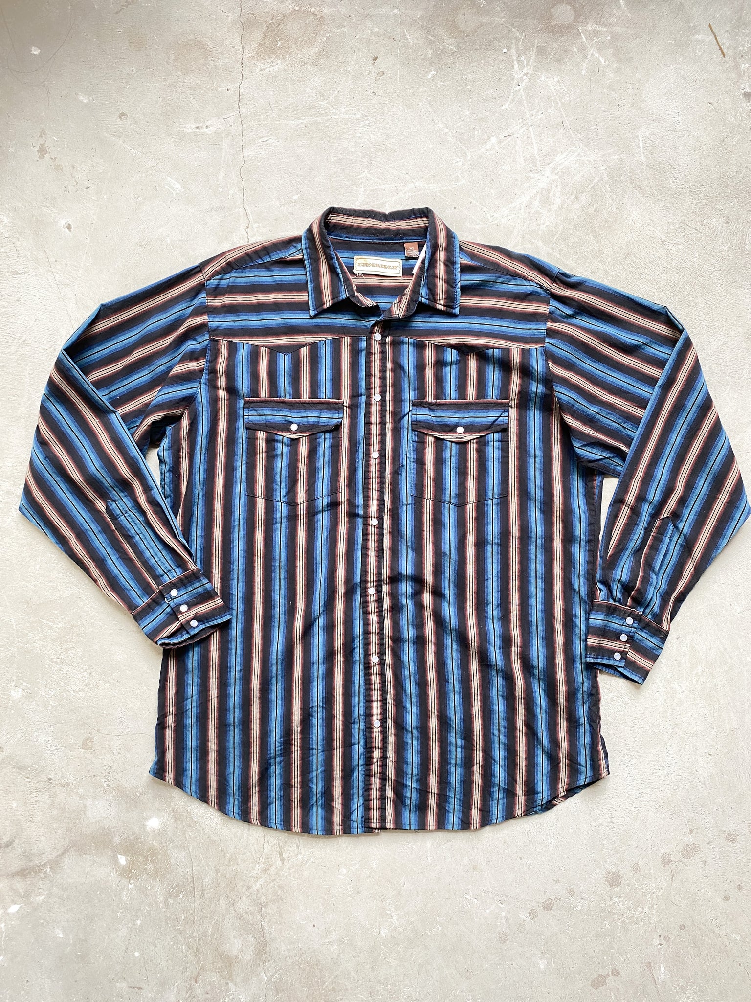Vintage Long Sleeve Striped Button Down (2X)