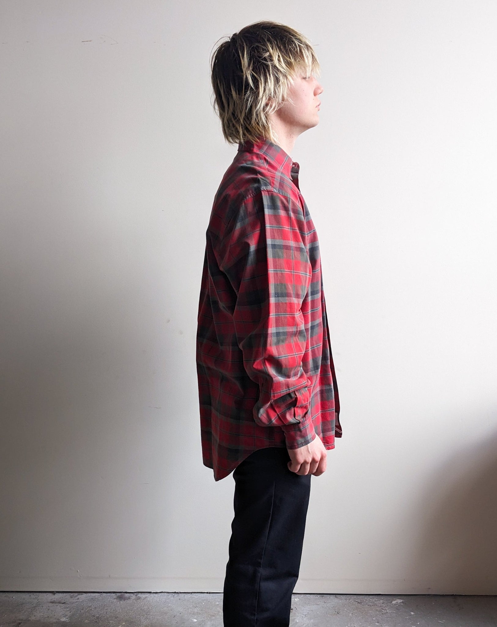 The Territory Ahead Red Plaid Button Up Shirt (L)