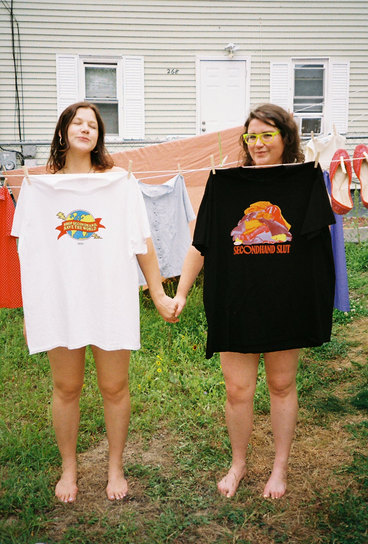 Save The World Tee (printed on secondhand)
