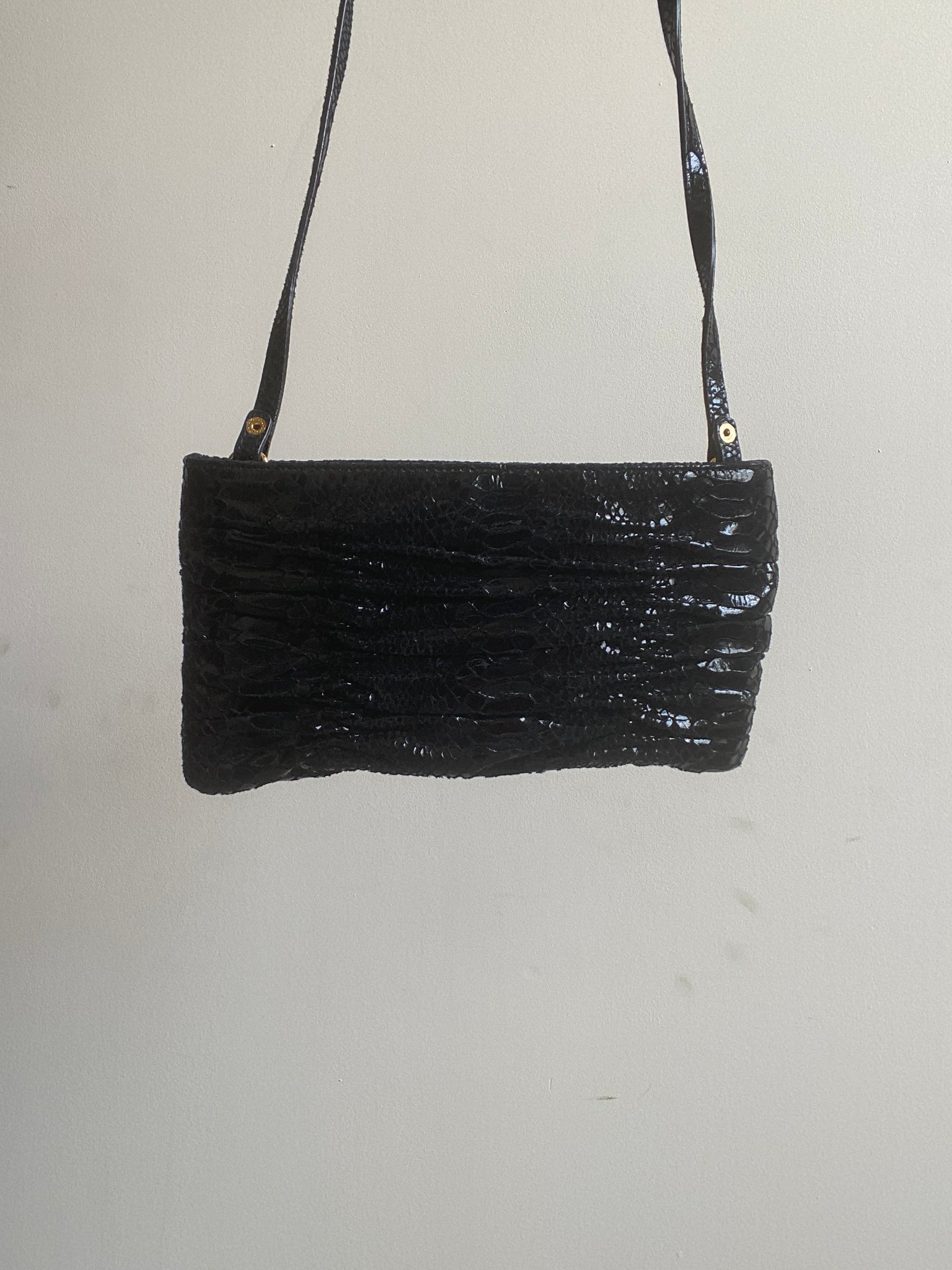 Michael Kors Faux Black Snakeskin Bag