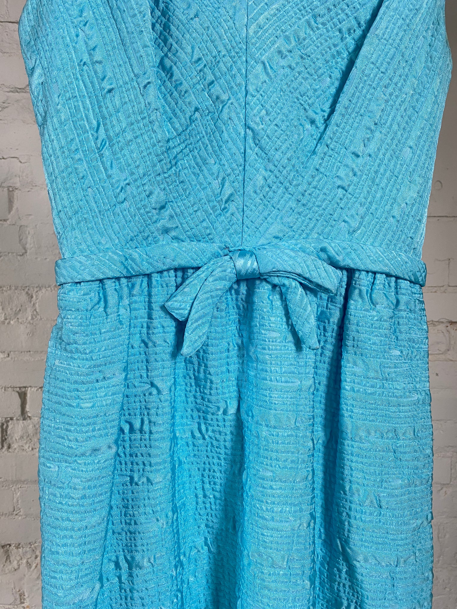 Vintage Adrian Light Blue Dress and Jacket Set (M)