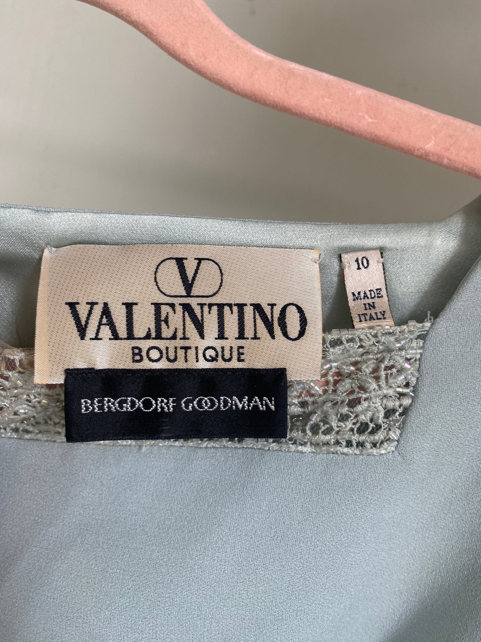 Vintage Valentino Boutique Light Blue Dress (S)