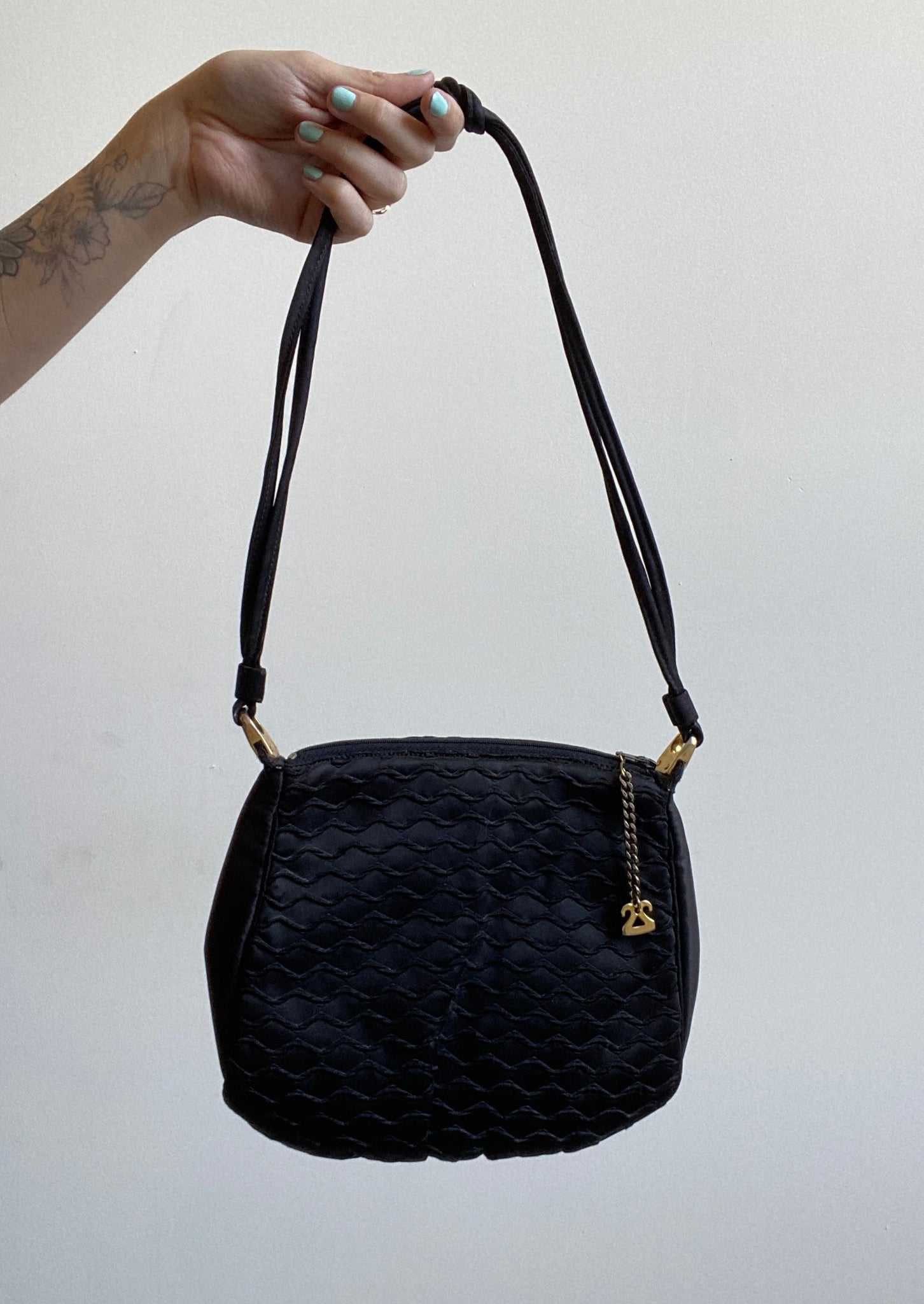 Small Vintage Saks Fifth Avenue Textured Bag