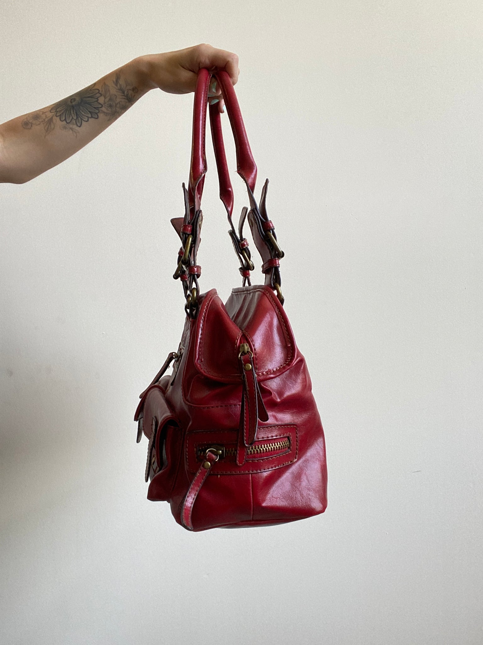 Aldo Red Leather Bag