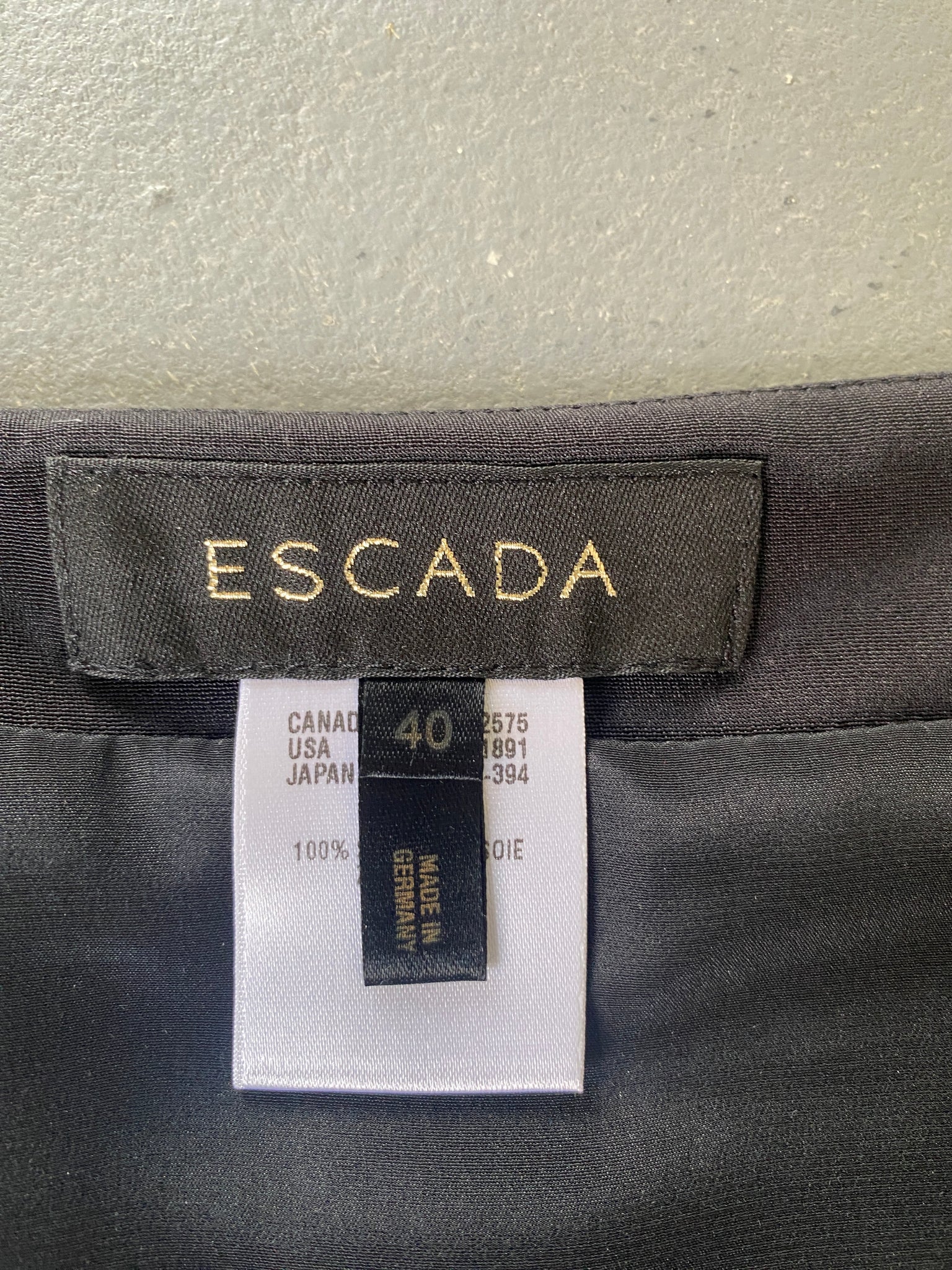 Vintage Escada Silk Skirt (S)