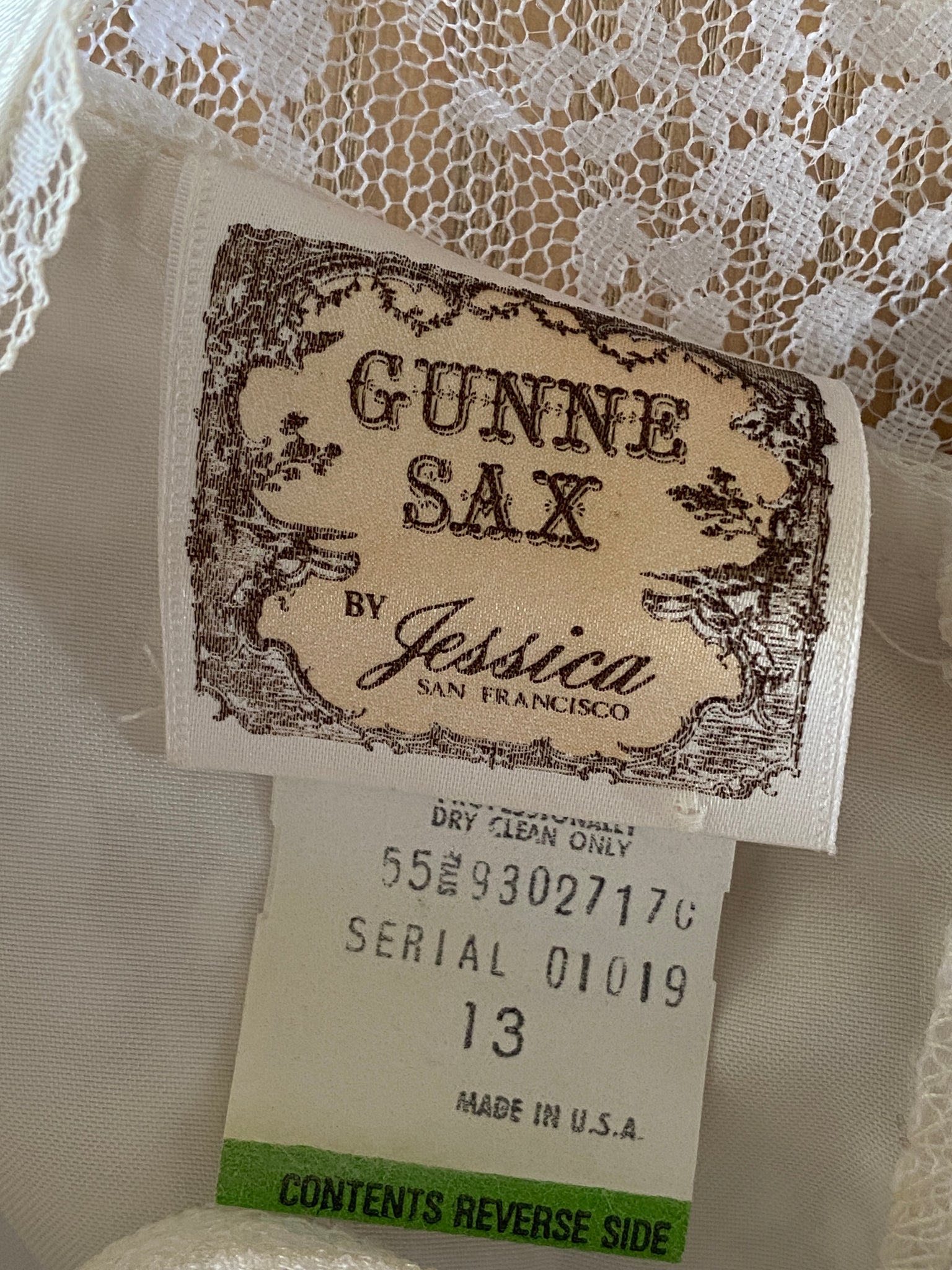 Vintage Gunne Sax Lace Gown (S)