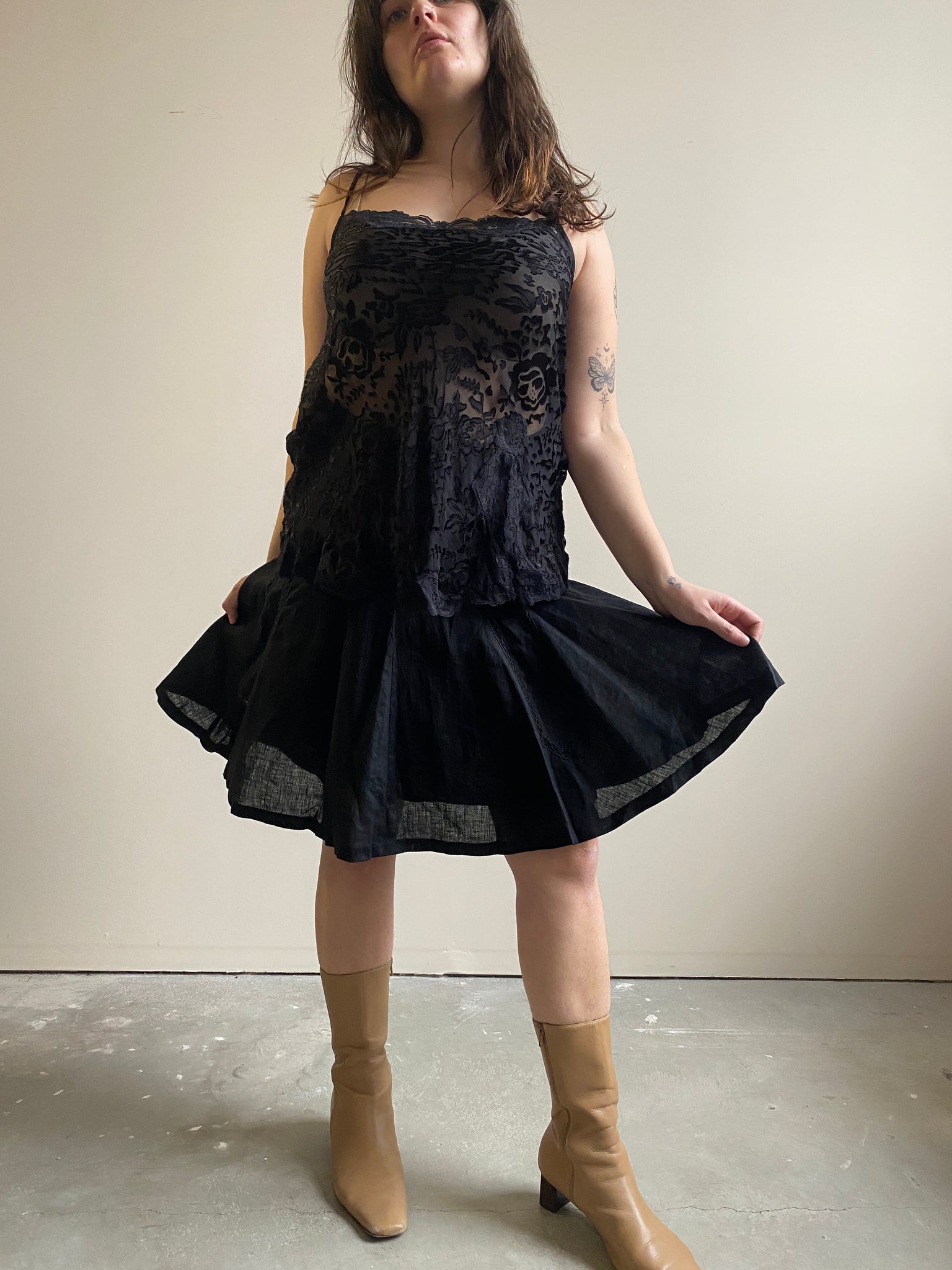 Ralph Lauren Linen Black Skirt (M)