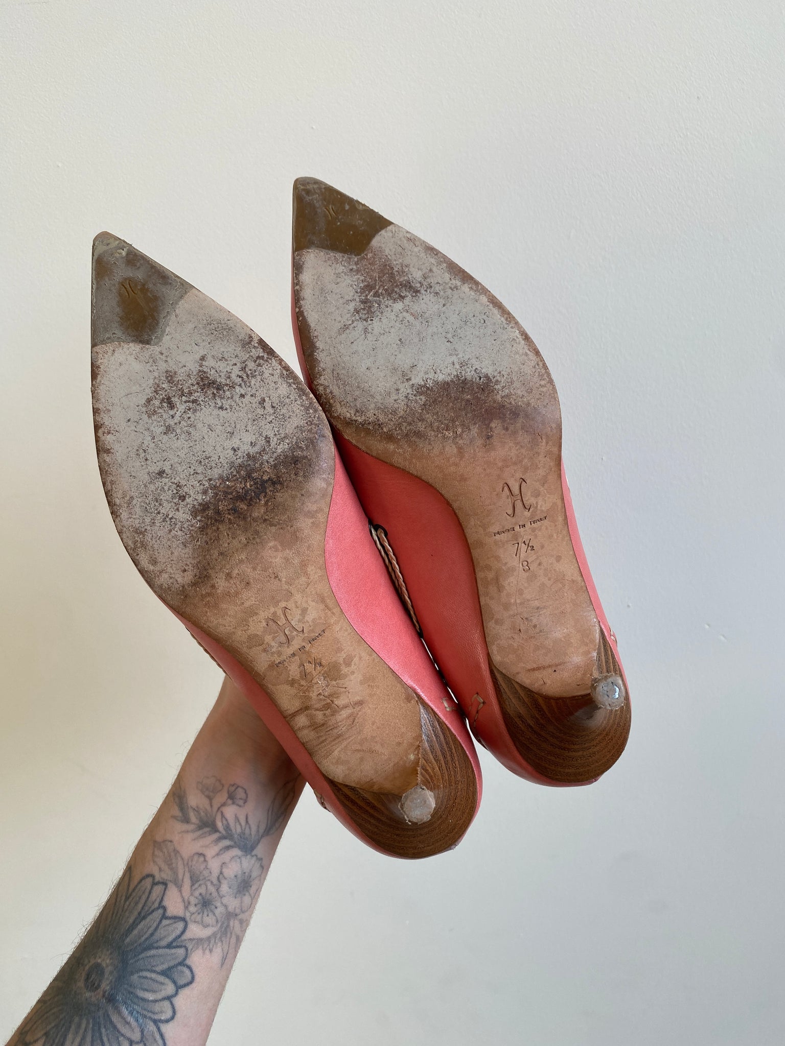 Pink Cole Haan Boat Shoe Heels (7.5)
