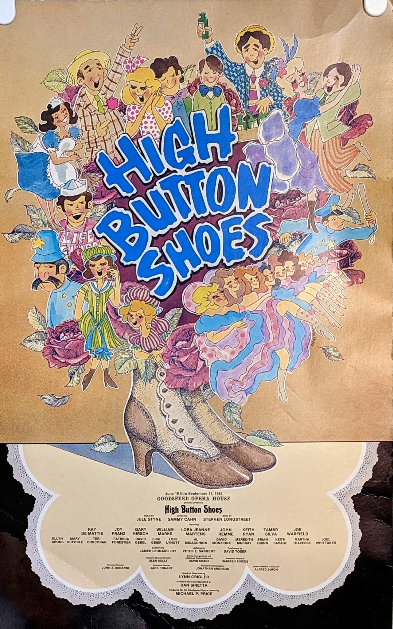 High Button Shoes, 1982 Theater Show Poster