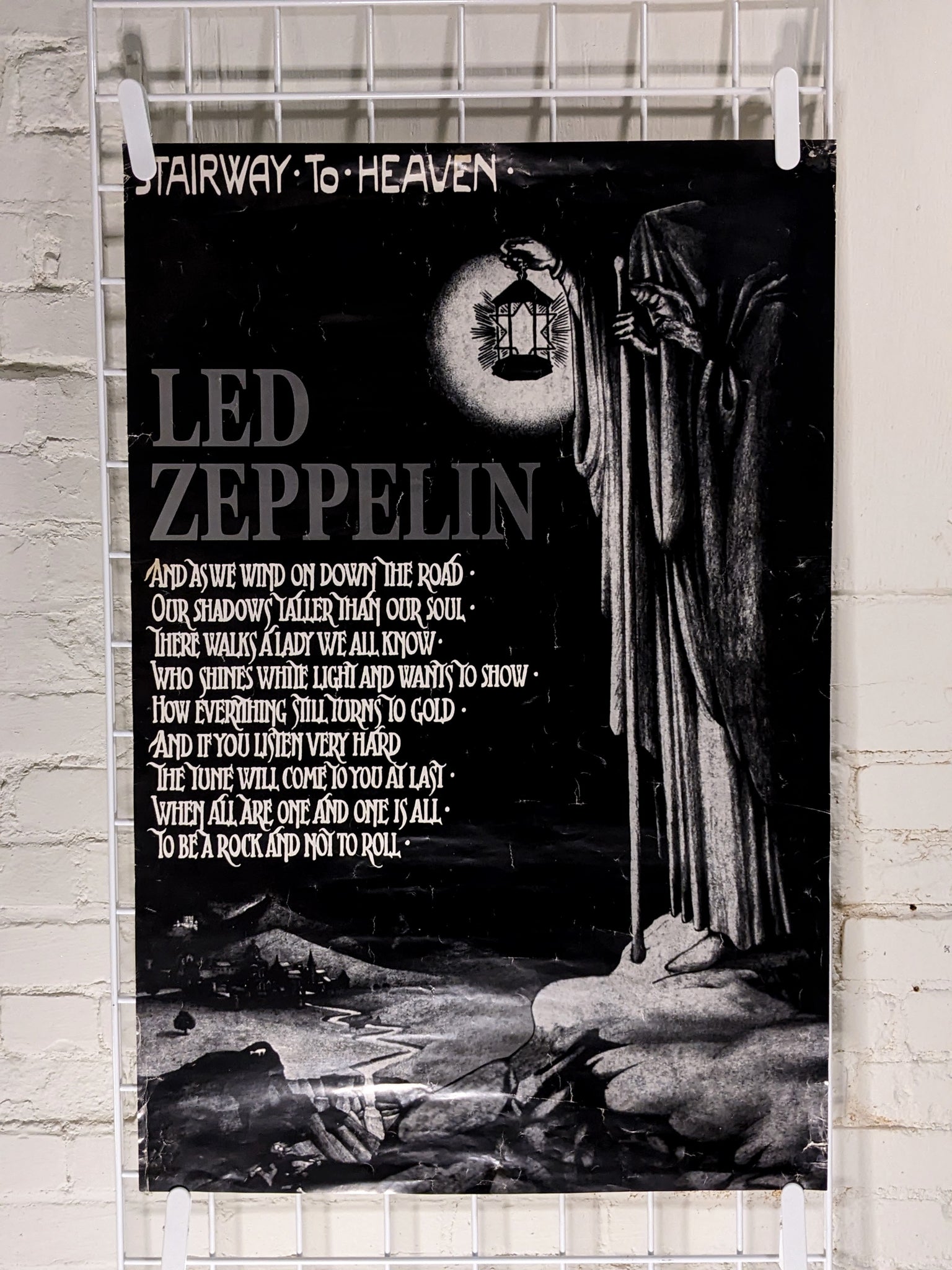 Vintage, Led Zeppelin Stairway to Heaven Poster