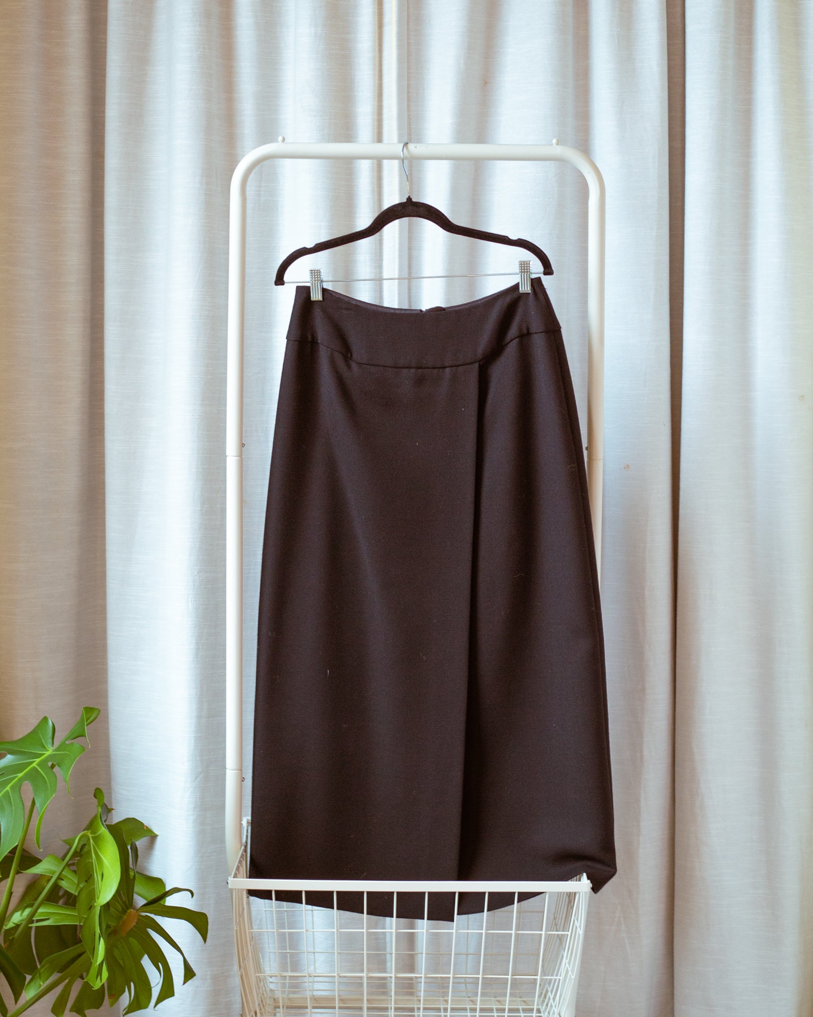 Emporio Armani Wool Midi Skirt (L)