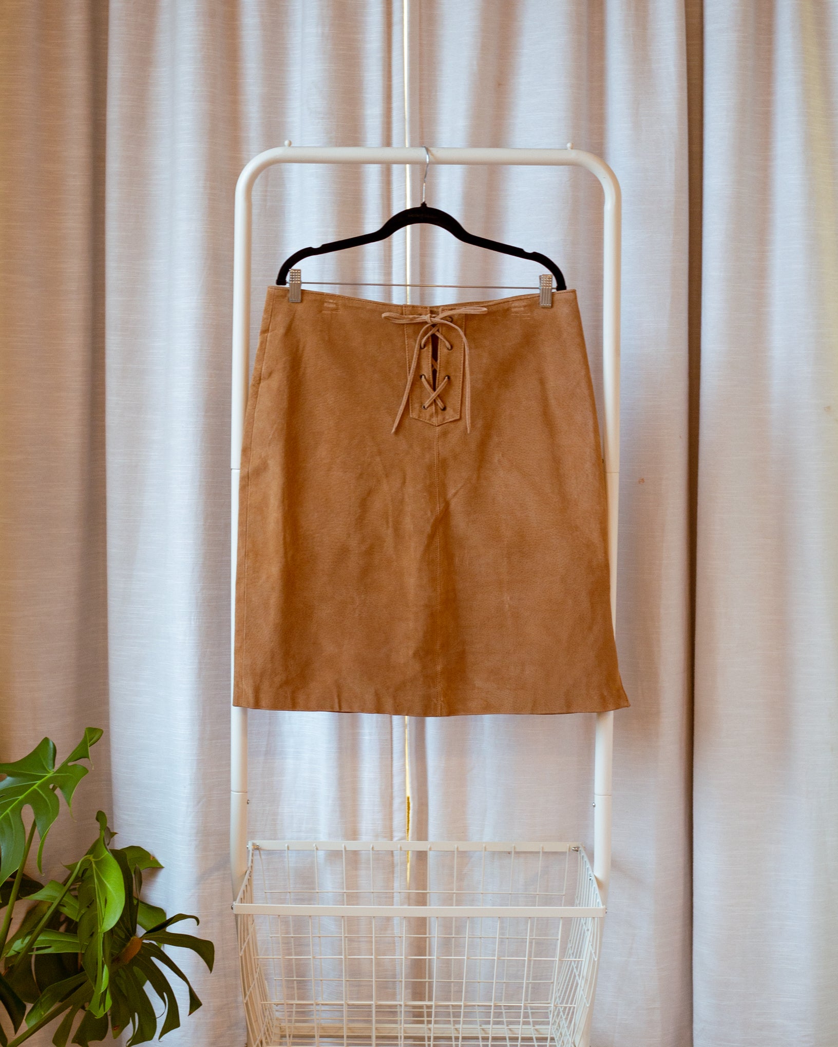 Brown Suede Flare Pants (2X-3X)
