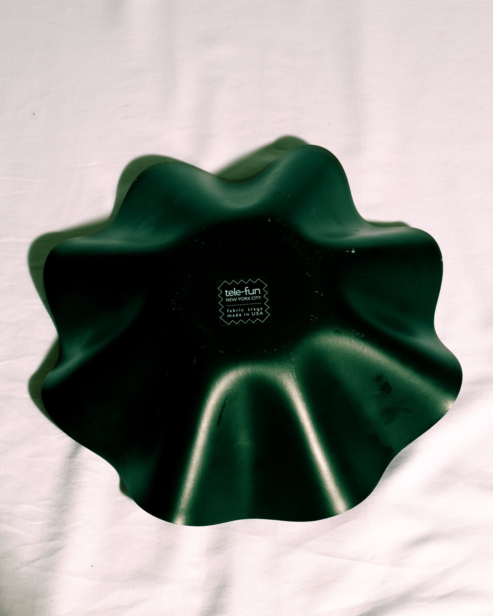 Molded Vinyl Floral Bowl