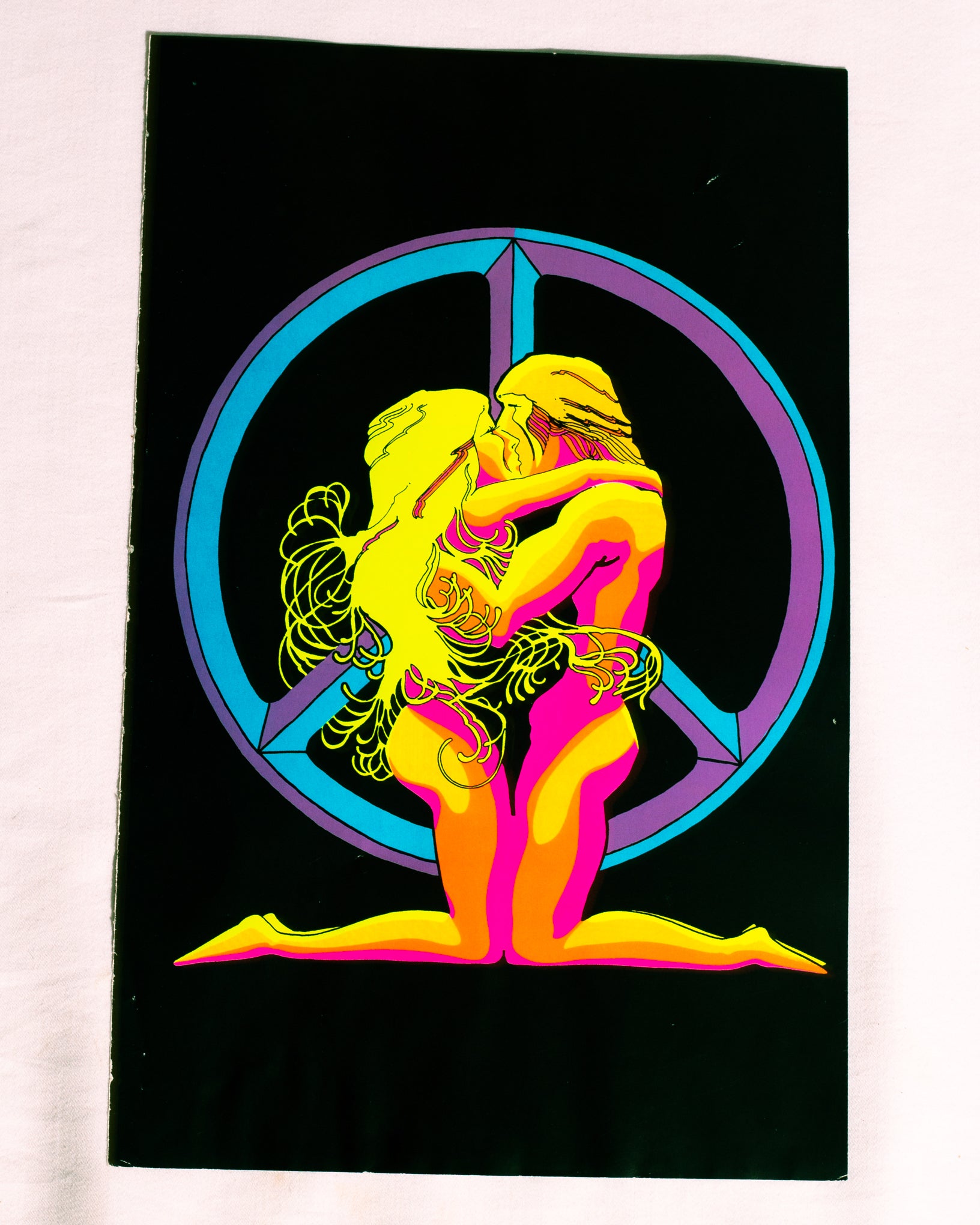 Vintage Psychedelic Double Sided Blacklight Poster 'The Ultimate Trip'