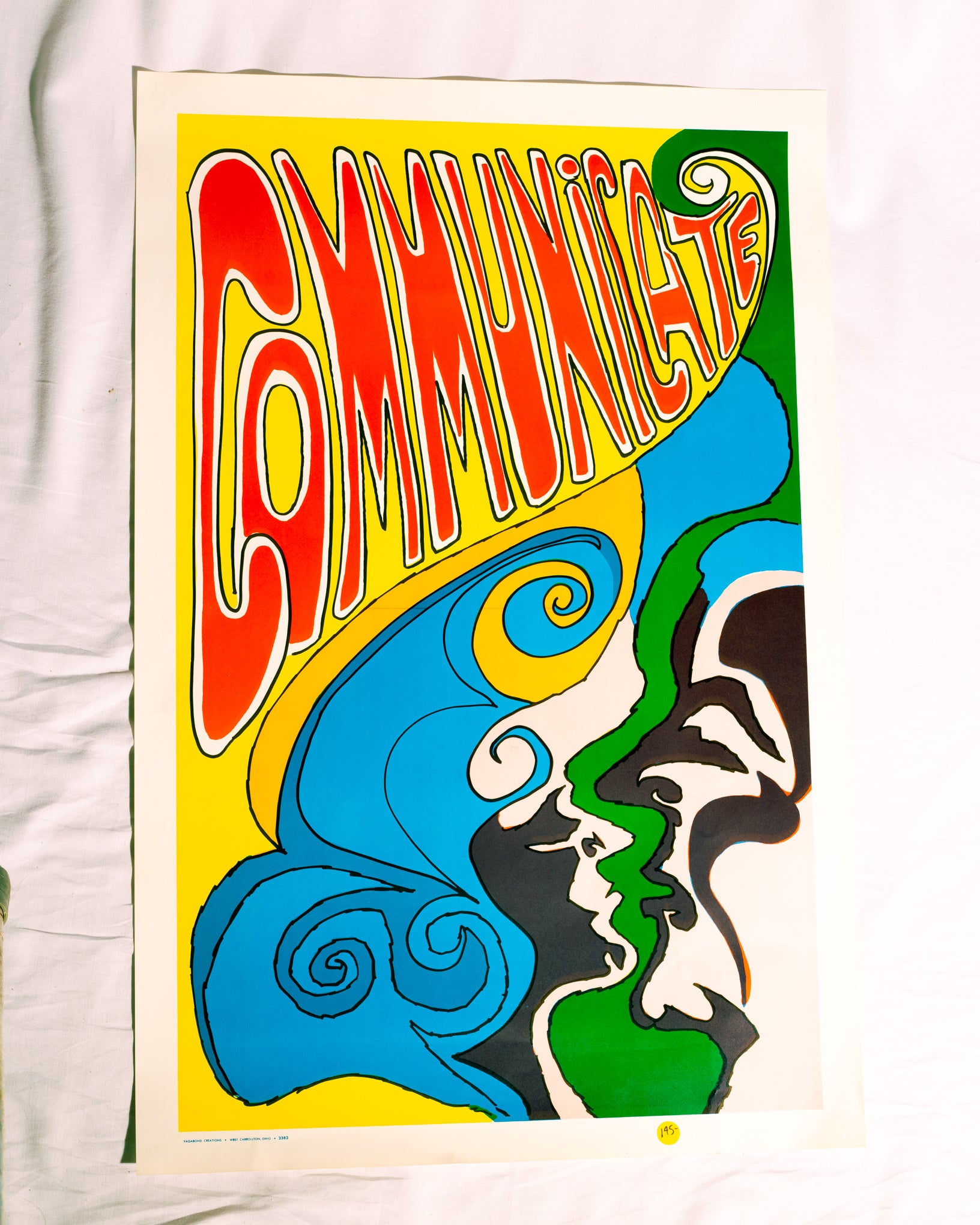 'Communicate" Early 1980's Vintage Poster
