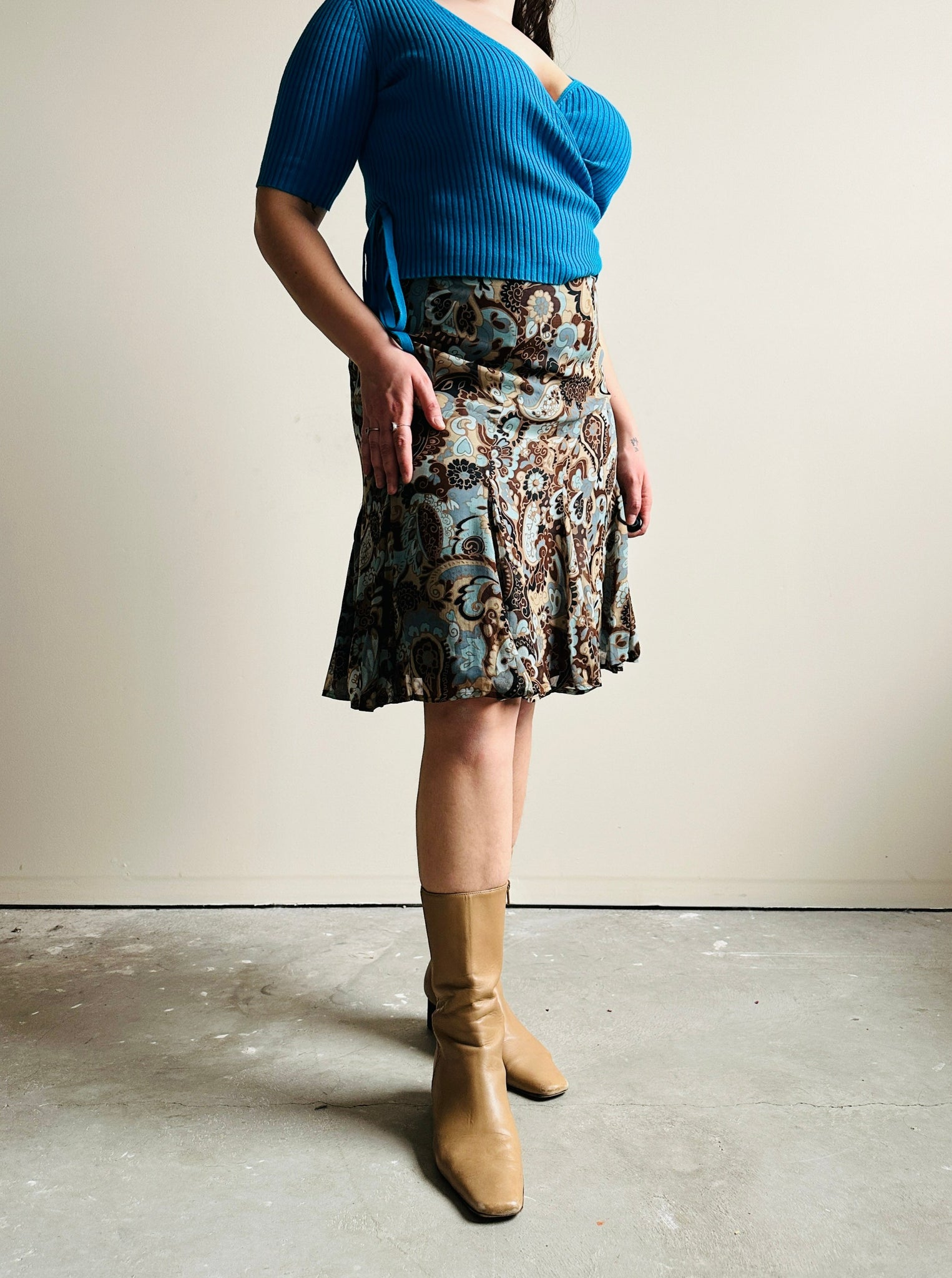 Sigrid Olsen Rayon Skirt (L)